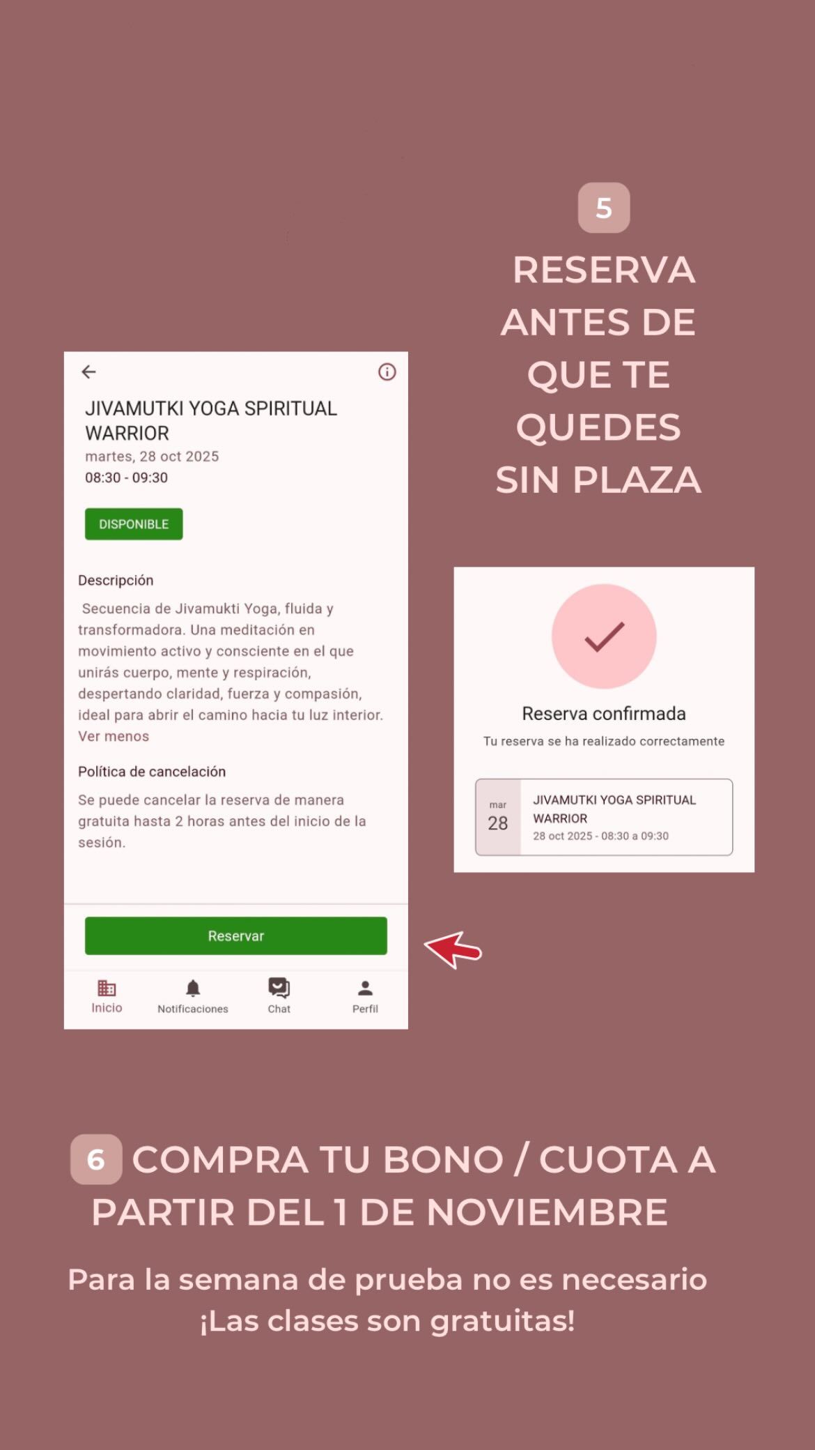 Reserva antes de que te quedes sin plaza